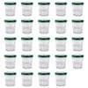 Argon Tableware Glass Jam Jars with Green Lids - 30ml - Pack of 24