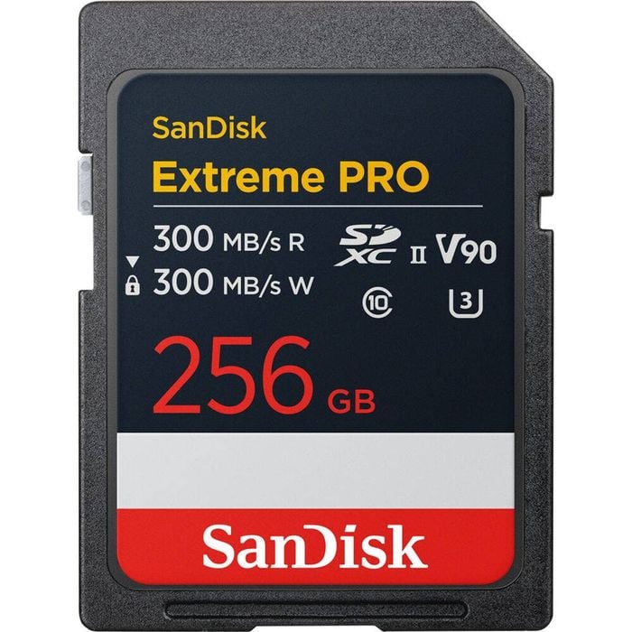 Sandisk Extreme Pro 256gb 300mb/s Uhs-ii V90 Memory Card