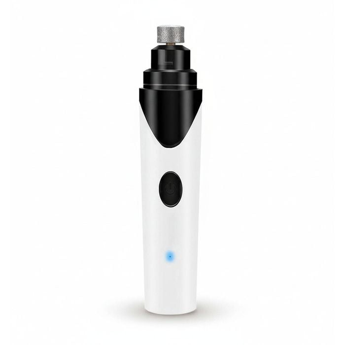 Quiet Dog Nail Grinder for Small to Large Pets - Rechargeable Electric Trimmer Kit