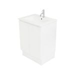 CIBO 600mm White Tonic Full Height Bathroom Vanity