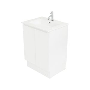 CIBO 600mm White Tonic Full Height Bathroom Vanity