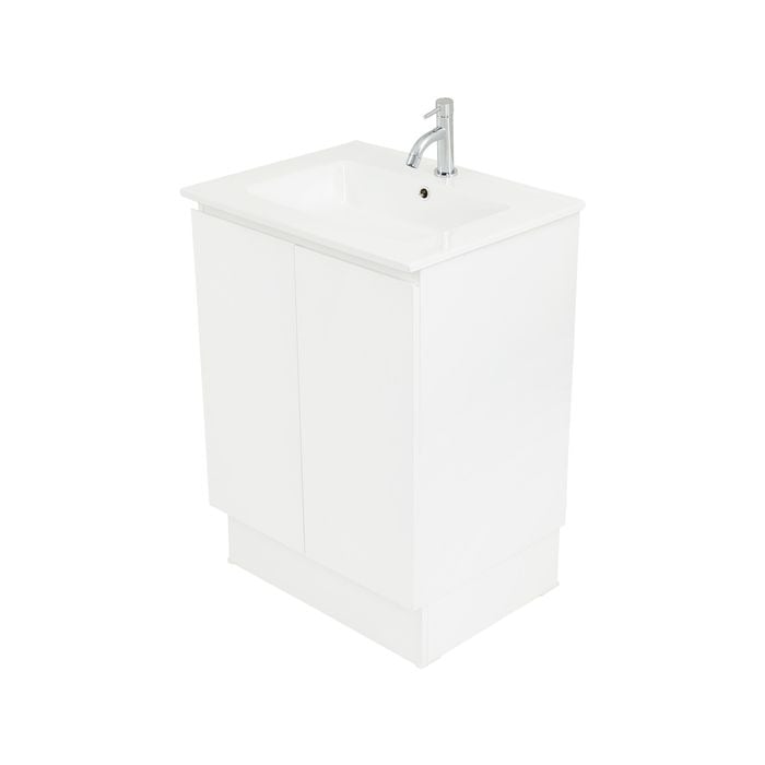 CIBO 600mm White Tonic Full Height Bathroom Vanity