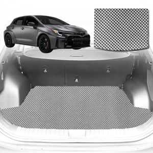 6D Diamond Car Boot Mat for Toyota Corolla Hatch/Sedan (E120/130)2002-2007-Cargo Mat-Grey-Outback GT