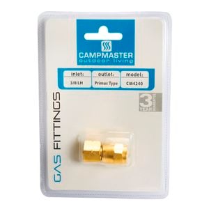 Campmaster 3/8 LH F To Primus F Straight Gas Adaptor