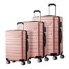Mazam 3PCS Luggage Suitcase Set TSA Lock Pink