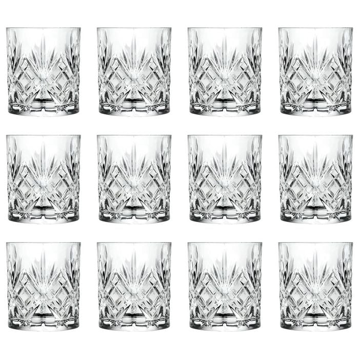 RCR Crystal Melodia Whisky Glasses - 240ml - Pack of 12