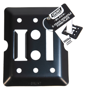 GRUNT Black E-Track Versatile Fixing Plate