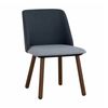 Modern Furniture JOLLIN 54x85cm Dining Chair - Walnut & Blue