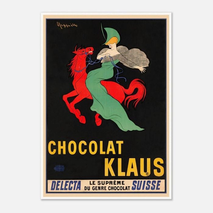 Galrie Stunning Vintage Chocolate Klaus Advertising Poster by Leonetto Cappiello Artwork, Poster Only, 70 x 100cm (28 x 40inch)