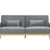 Limpley Velvet Sofa Bed - Grey