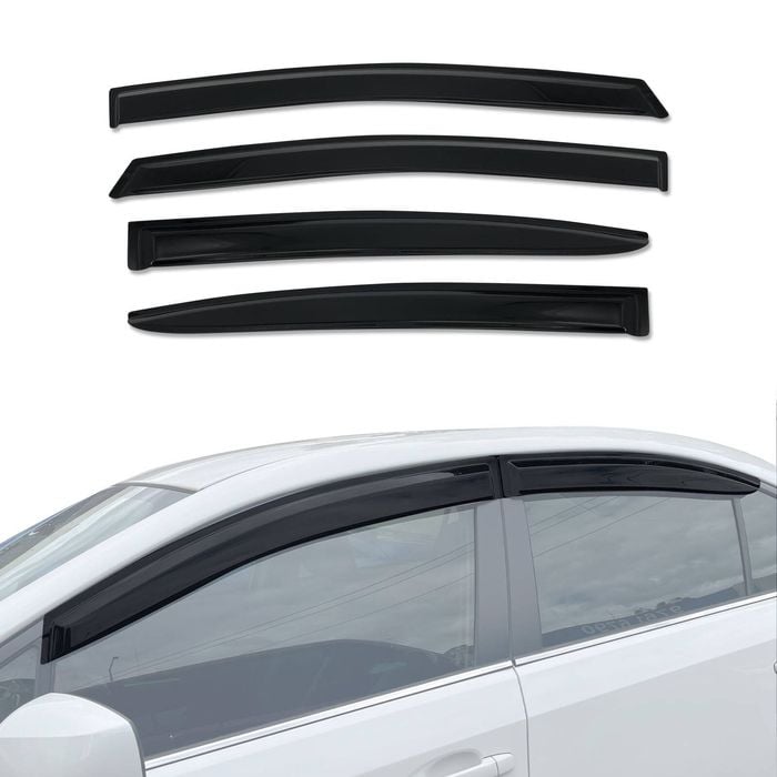 AUSGO Luxury Weather Shields For Subaru WRX STI VA Series Sedan 2014-2021 Weathershields Window Visors Wind Deflectors