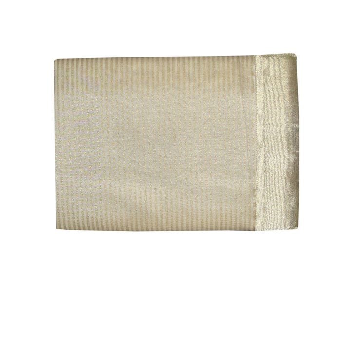 Hoydu Stera Stripe Organza Table Runner Light Gold 45x200cm