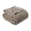 Bianca Mansfield Sherpa Blanket 480gsm Soft Warm Silver Grey Single/Double Bed