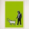 Galrie Banksy Choose Your Weapon Green Print 2010 Limited Edition Art, Wood Frame, 50 x 70cm (20 x 28inch)