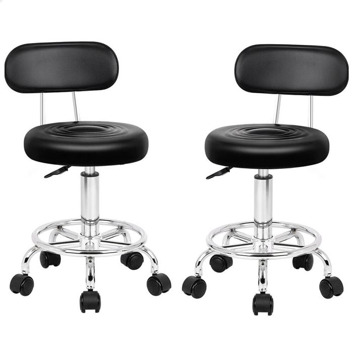 ALFORDSON Salon Stools Black 2X