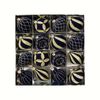 Catzon 16 Pcs Velvet Flocked Christmas Balls 8CM Shatterproof Ornaments for Xmas Tree-Dark Blue