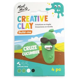 Mont Marte 6 Piece Cruze Cucumber Creative Clay Build Me