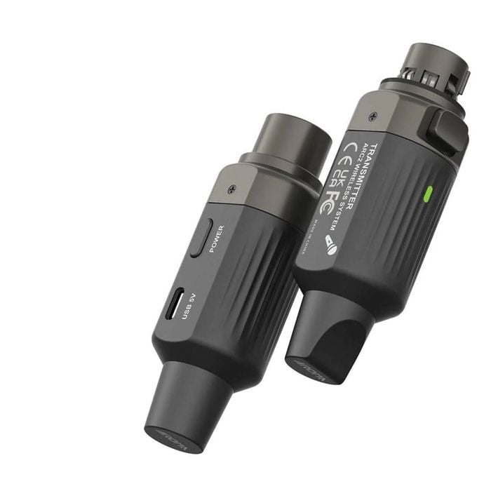 Aroma Wireless Xlr Microphone System Rechargeable Multi-frequency