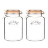 Kilner Square Clip Top Glass Jar 3 Litre Set Of 2