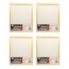 4pk 10pk Boyle Blank Canvas Panels W/1x Display Frame For Painting 20x25cm