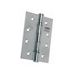 Lockwood Satin 100 x 75 x 2.5mm Stainless Steel 100 Series Ball Bearing Butt Hinge