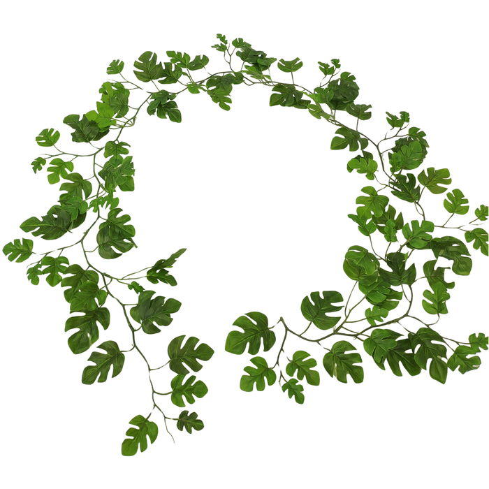 Un-Real 190cm Green Artificial Monstera Garland