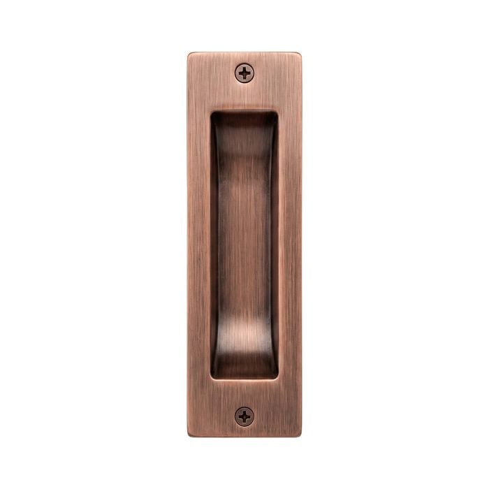 Gainsborough Aged Brushed Copper Flush Pull 120mm