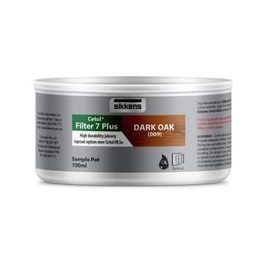 Sikkens 100ml Dark Oak Cetol FIlter 7 Plus Timber Stain - Dark Oak