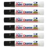 12pk Artline 40 Permanent Paint Crayon Fade Proof High Temperature Marker Black