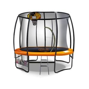 Kahuna Classic Trampoline 10ft With Basket Ball Set - Orange
