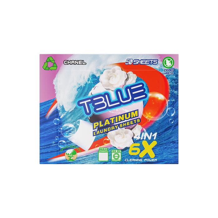 TBLUE Laundry detergent Sheet - Chanel 50 Sheets