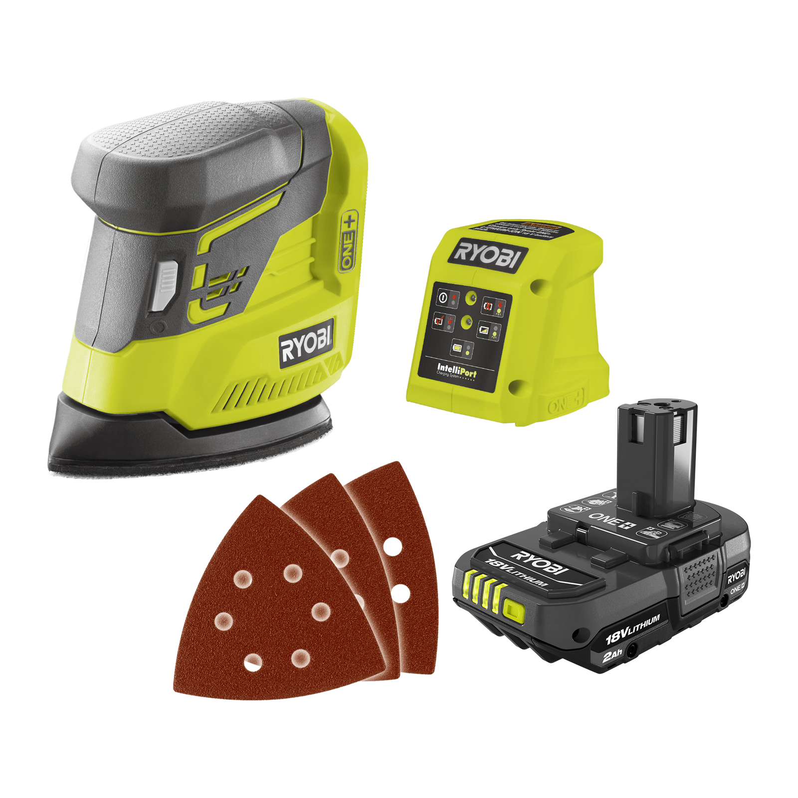 Ryobi 18V ONE+ Palm Sander Kit