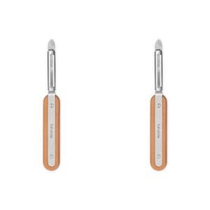 2PK Full Circle Stainless Steel Peel Out Arched Peeler 18.6cm