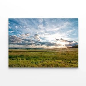 Dusk on the Prairie  Print 100% Australian Made 150 x 100cm  (Stretched)