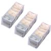 Catzon 3 Pcs 7 Grids Underwear Organisers Foldable Holds 14 Pairs of Underwear