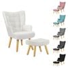 ALFORDSON Featherston Armchair White Boucle
