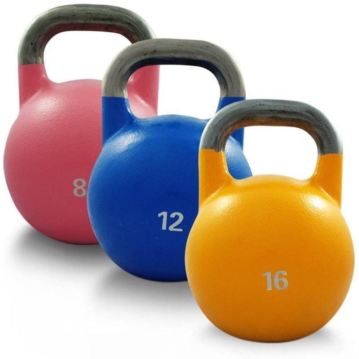 Set Of 8Kg 12Kg 16Kg Competition Pro Grade Steel Kettlebell Kettle Bell Gym Weight