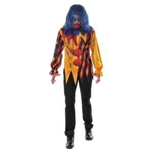 Rubies Killer Clown Adult Dress Up Scary Horror Halloween Party Costume Standard