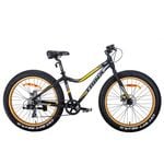 Trinx Tiger T106 Fat Bike Shimano 7 Speed Bicycle Matt Black/Orange