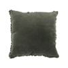 Maine & Crawford Maci 50x50cm Velvet Ruffle Edge Cushion - Deep Sage