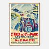 Galrie Vintage 1955 Grand Prix de 24H de Paris Racing Poster by Geo Ham, Wood Frame, A2 42 x 60cm (16 x 24inch)