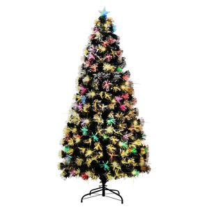 Tinseltown LED Christmas Tree 1.8M 6FT Xmas trees Optic Fibre Snow Multi Colour