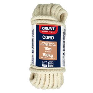 GRUNT 12mm x 15m Polyester Cotton Cord