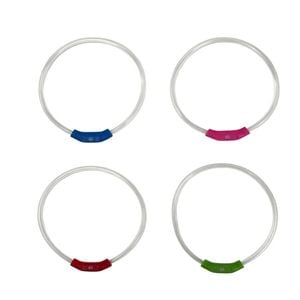Yes4pets Medium 55cm Led Dog Collar Usb Rechargeable Night Glow Flashing Light Up Safety Pet Collars-3 Lighting Modes