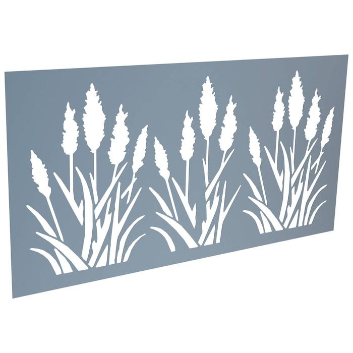 ProtectorAl 300-1200h x 1201-2400w Deep Ocean Bullrush Unframed Solid Aluminium Decorative Panel 