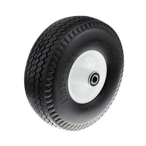 Easyroll 3.5 x 4" Flat Free Puncture Proof Trolley Wheel with 5/8" Axle Diameter