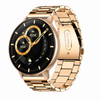 Smart Watch Amoled Screen Bluetooth Call Health Sleep Monitor Fitness Tracker Sports Watch Steel Gold