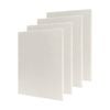 4x Fibreglass Acoustic Room Treatment Sound Panels 900x600x25mm 2.2sqm White