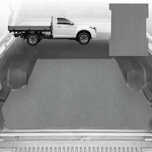 6D Diamond Ute Tub Mat for Mazda BT-50 (J97M) Single Cab 2006-2011 (With Spray On Liner or No Liner) - Grey