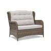 FurnitureOkay Rosebud Wicker Outdoor Sofa (2-Seater) - Brown